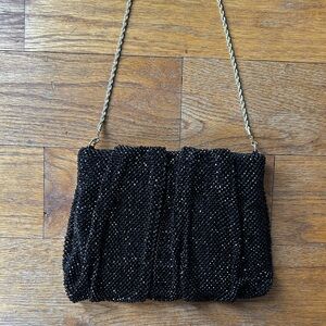 Ember Black Diamante Evening Bag